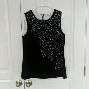 Calvin Klein laser cut blouse - S